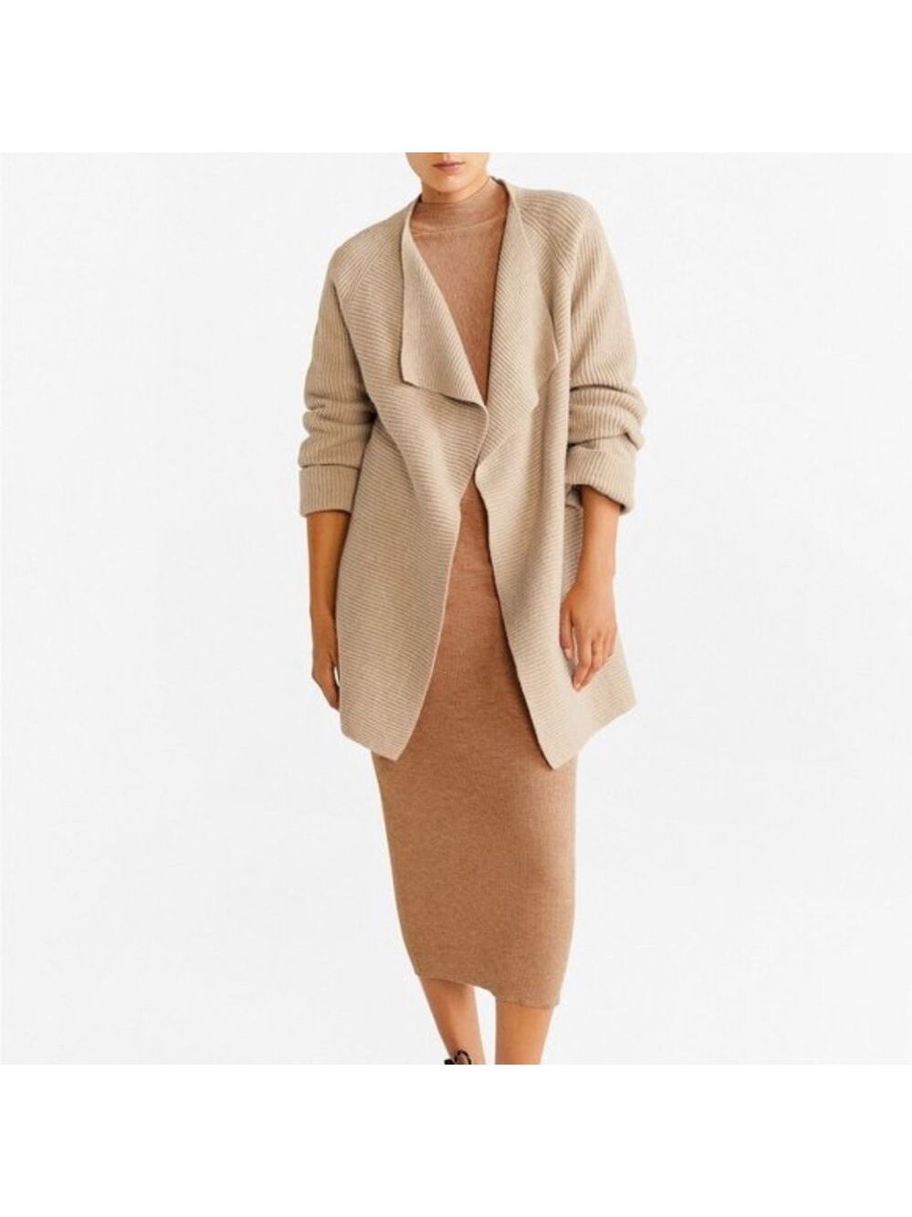 Mango Camp-Collar Cardigan